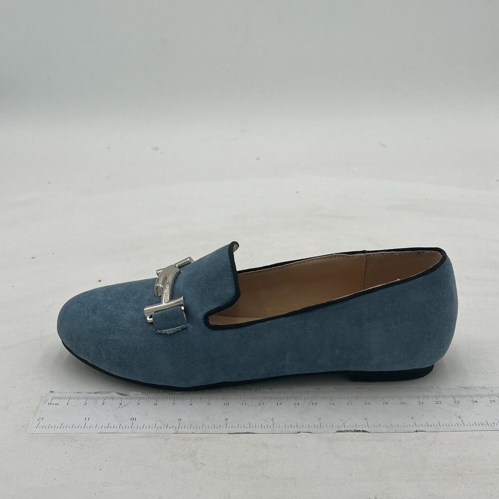 XYD Blue Women's Loafers Penny Loafers Fashion Comfortable Flats Dressy Shoes